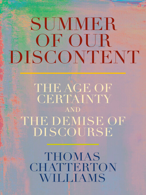 Title details for Summer of Our Discontent by Thomas Chatterton Williams - Wait list